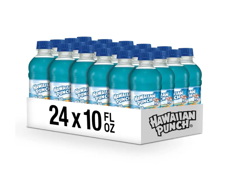 Hawaiian Punch Polar Blast Fruit Juice Drink, 10 Fl Oz Bottles, 24 Count (4 Packs Of 6), Ready-to-drink, On-the-go, Caffeine-free, Carbonation-free, Gluten-free, Excellent Source Of Vitamin C