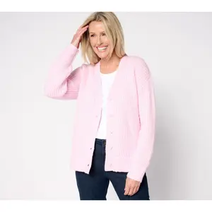 Studio Park x Amy Stran Button Front Sparklin' Cardigan