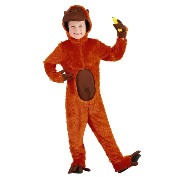 Kid's Orange Orangutan Costume