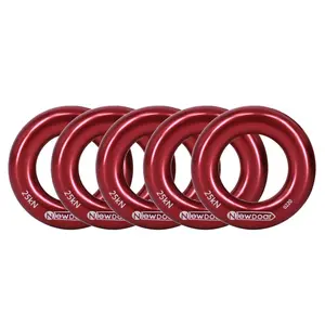 NewDoar 25kN Rappel Ring - Heavy-Duty Aluminum O-Ring for Rock Climbing, Arborist, Rescue, Hammock & Slackline