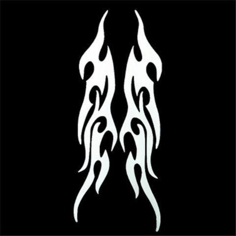 Car Sticker Modified Flame Car Stickers Bumper Hood Rearview Mirror Head Cover Stickers Cover Scratches Motorcycle Decals