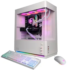 CyberPowerPC SLCAI10400CPG Gaming Desktop PC, AMD Ryzen 7 9850X3D, 32GB DDR5, GeForce RTX 5060 Ti 16GB, 1TB PCIe 4.0 NVMe SSD, WiFi/BT, RGB Gaming Keyboard/Mouse & Windows 11 Home