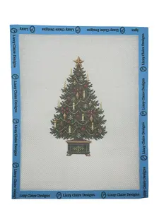 Classic Chistmas Tree Needlepoint Canvas