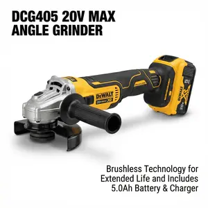 DeWalt DCG405 20V Cordless Angle Grinder for Metal Cutting and Grinding with 9000 RPM Performance