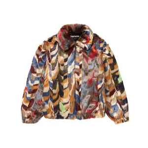 Supreme Men's Faux Fur Bomber Jacket Multicolor, from StockX