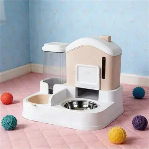 Gravity 2-in-1 Pet Feeder & Water Dispenser - Large Capacity Smart Automatic Bowl, Essential Food Water Station for Pets