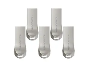 TEAM 640GB (128GB x 5) C222 USB 3.2 Gen1 Flash Drive, Speed Up to 140MB/s (TC2223N128GS21)