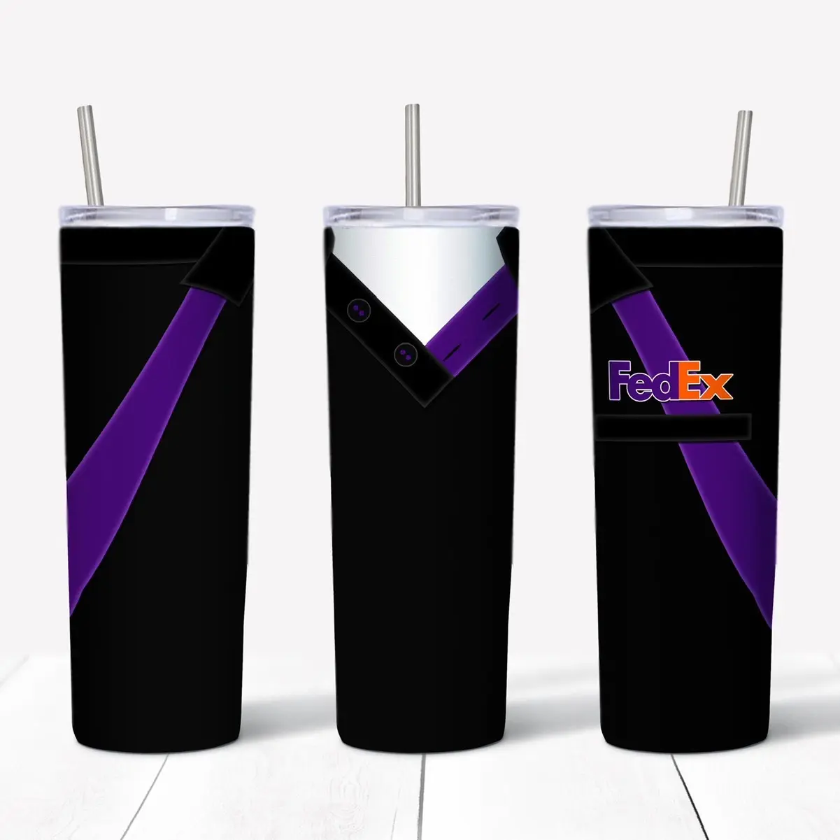 FedEx Uniform Inspired Tumbler