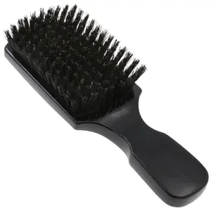 Black Club Style with Firm Natural Bristles