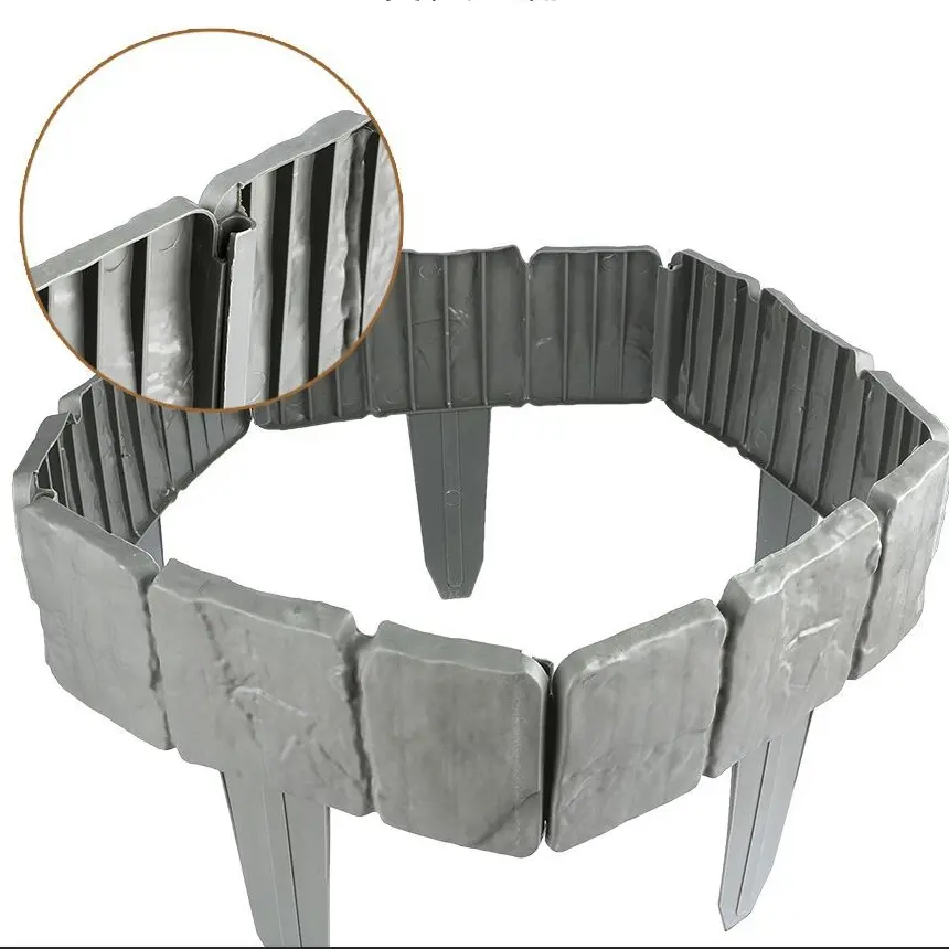 Foldable PVC Fence Barrier, / Garden Guard Rail, Ideal for Courtyard, Flower Bed, Indoor/outdoor Gardening, Safe and Aesthetic