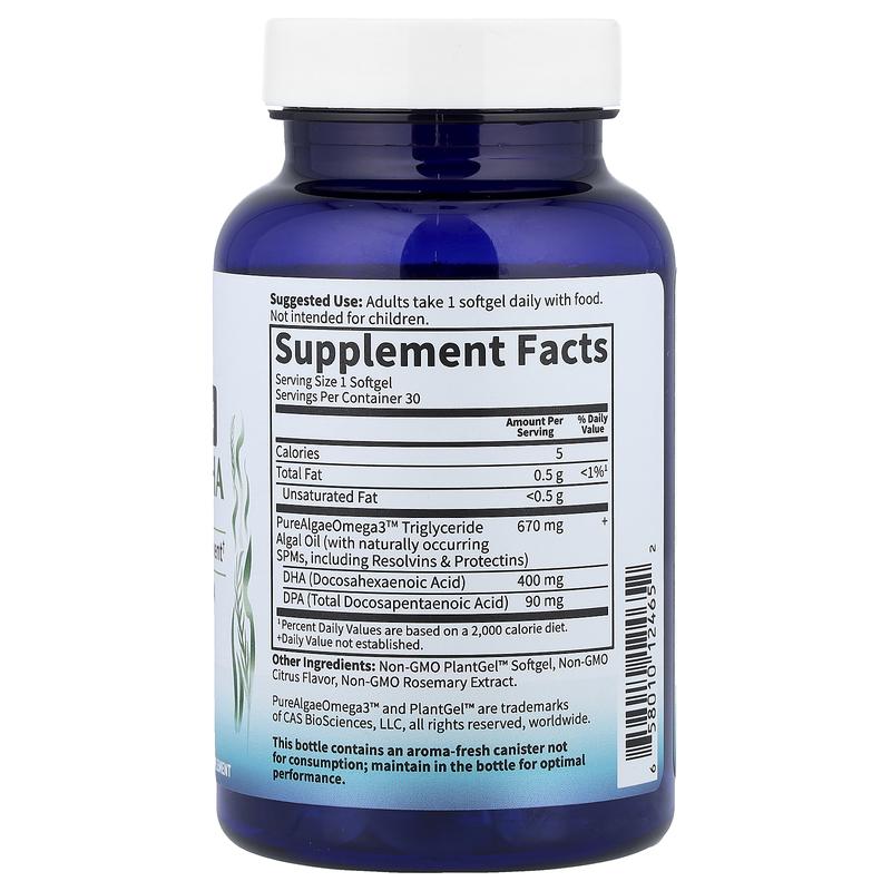 Garden of Life Dr. Formulated, Vegan Prenatal DHA, 400 mg, 30 Softgels