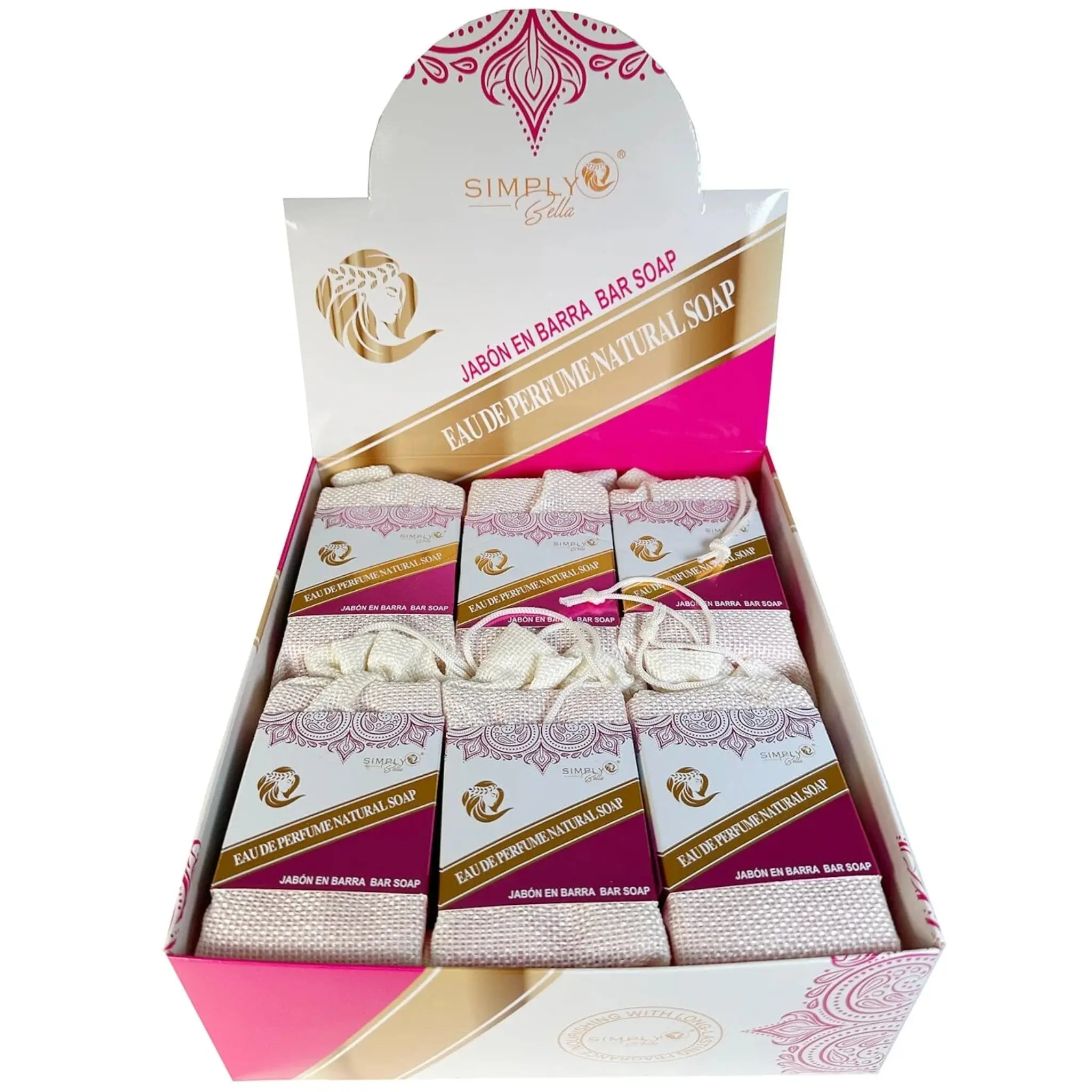 Simply Bella Eau Perfume Natural Soap - Wholesale Display 12 Units (SIM076)