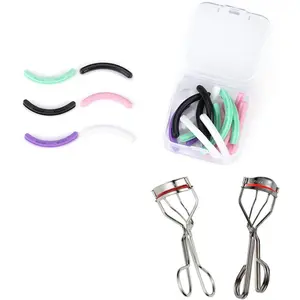 24pcs Universal Silicone Eyelash Curler Refill Pads - Soft, Durable, No-Tug Replacement Strips, Fits Most Curler Models