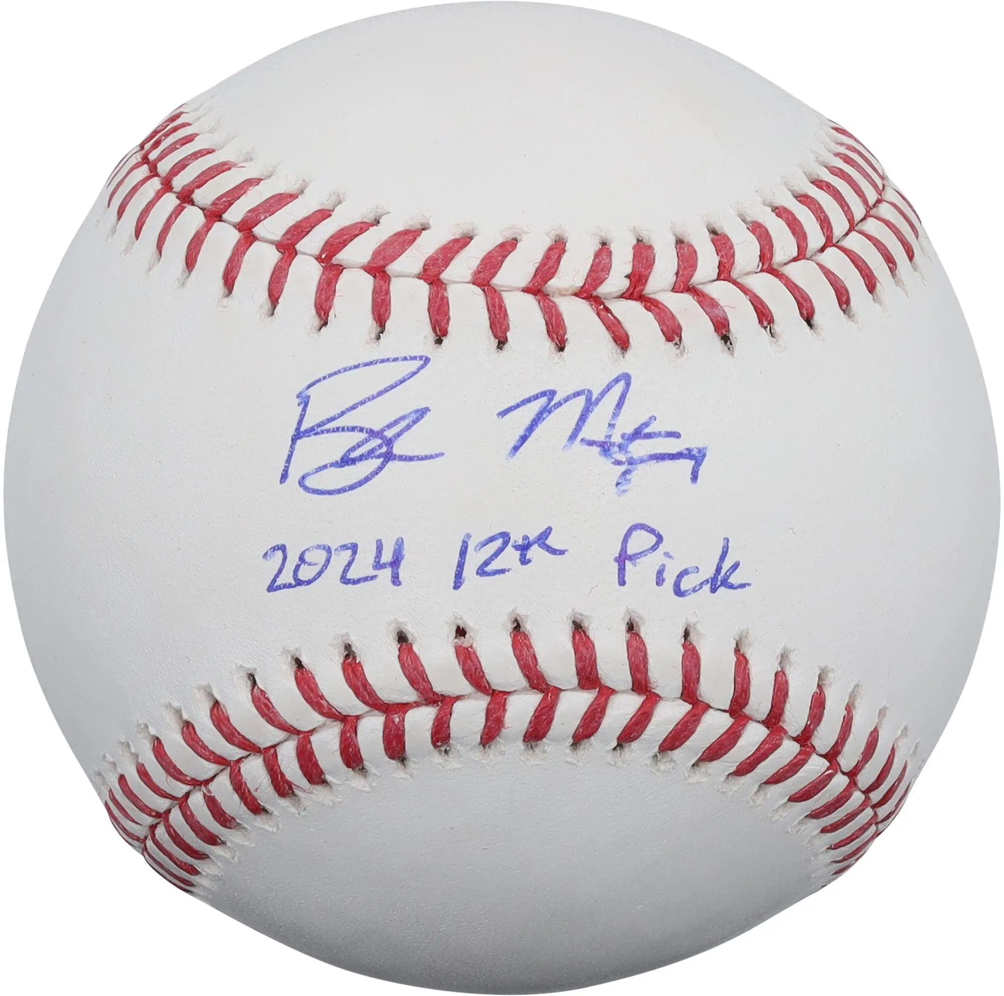 Braden Montgomery Chicago White Sox Autographed Baseball with "2024 12th Pick" Inscription - Fanatics Authentic Certified