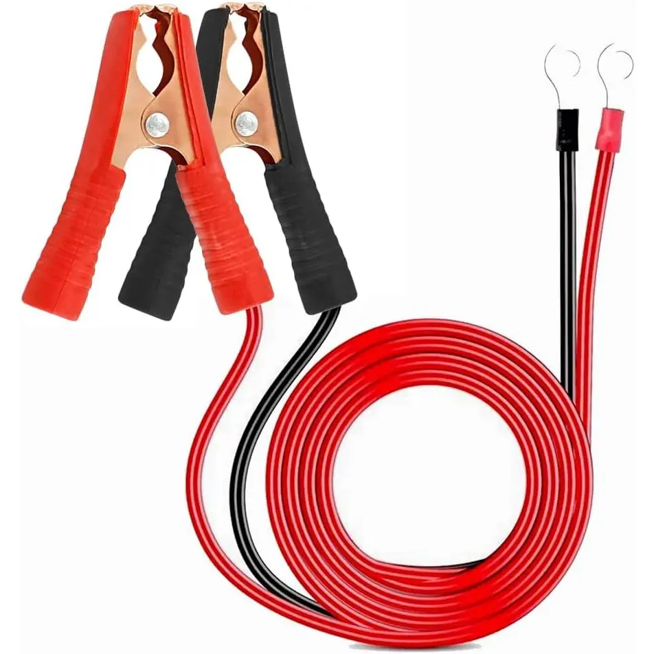 2 Pcs 13 AWG 50A 3.3 ft Alligator Clip Charger Tool, Jumper Cable Booster for 12V/24V Car Battery Charging