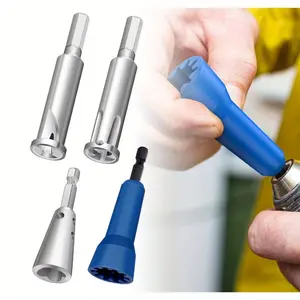 4 Pcs Wire Twister Tool for Drill, Wire Nut Twister Wire Stripper Tool Connector Driver with 1/4" Chuck Cable Quick Stripping Electricians Tools