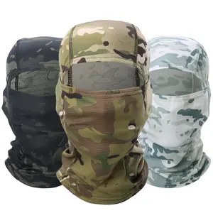 Camouflage Balaclava Hat, 1/3 Counts Breathable Sun Protection Head Cover, Summer Full Face Mask for Hiking Fishing Drive Riding Sports