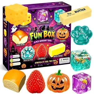 8-Piece Squishies Toys Pack, Malt Sugar Anxiety Fidgets Bundle with Slow-Return Squishy Sensory Toys, 8 Different Styles Fidget for Adults, Party Gift