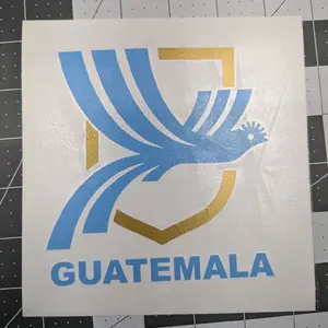 Oracal Vinyl Guatemala Car Decal Azul Y Blanco 6x6 Oracal Vinyl Decal For Vehicle Decoration No Warranty