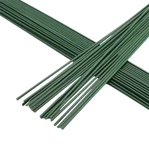 40pcs 2mm Diameter Iron Wire Stem Rods, DIY Artificial Flower Bouquet Making, Bridal Bouquet Stems Wrapping, Durable Plant Support, Home Crafts 12 Inch/30cm, Metal Wire