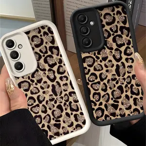 Leopard Print Pattern Unique Chic Fashionable All-inclusive Phone Case, Mobile Phone Protective Case, Compatible with SamSung for Galaxy S25/S24/Plus/Ultra/S23/S23+/S23FE/Ultra/S22/S22+/Ultra/S21/S21+/Ultra/S21FE/A55/A54/A53/A35/A32/A15/A14