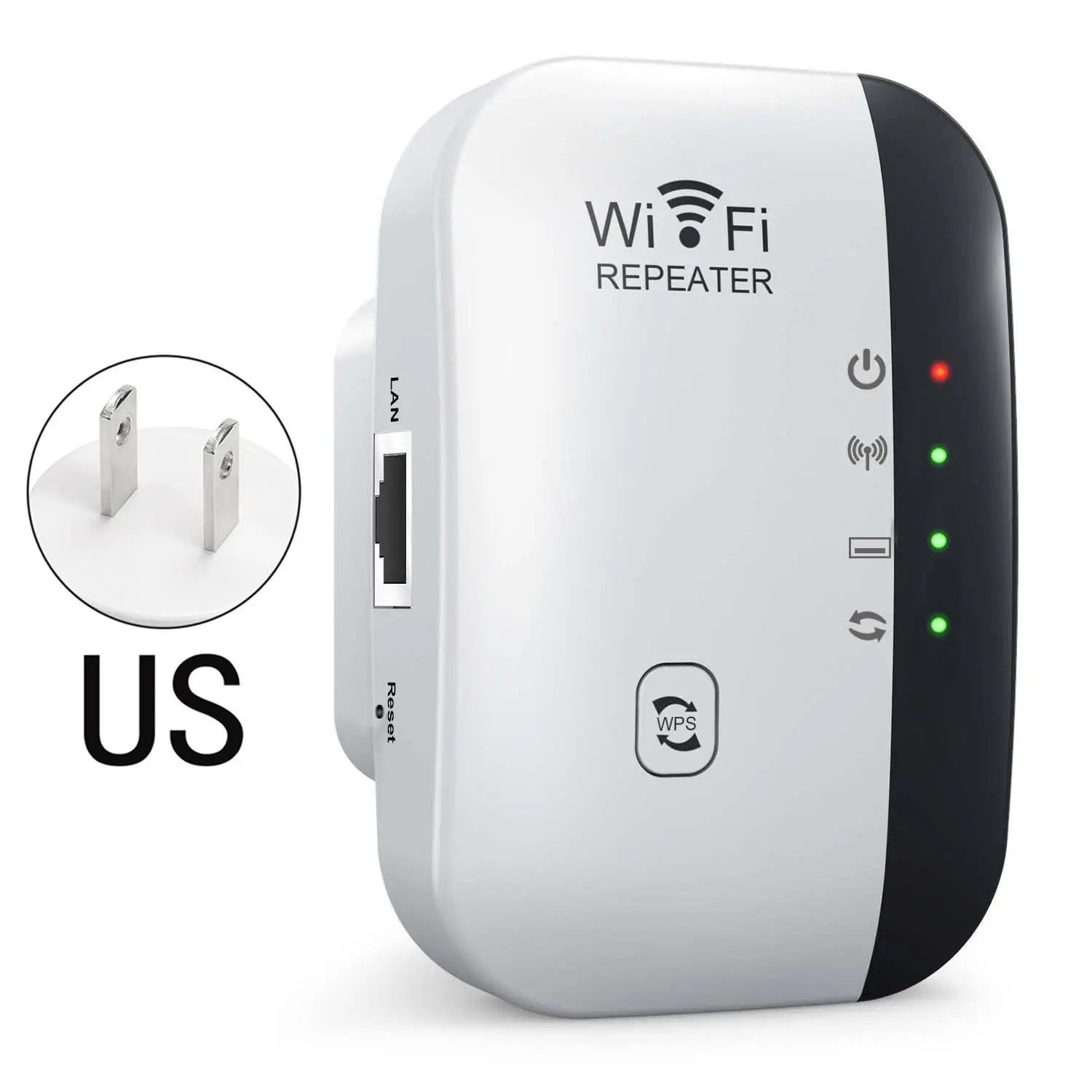 WIFI 300Mbps Repeater, Signal Amplifier, Enhances Signal and Extends Coverage, Wireless Network Repeater for Home Office, Home Accessories wifi repeater wireless network repeater