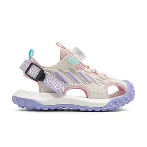 LDZ 8005 Children's sports sandals 2025 summer boys' closed toe sandals sweet non-slip and anti-kick girls' beach shoes