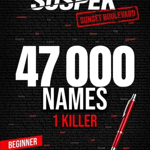 SUSPEK - Murder on Sunset Boulevard: 47,000 Suspects, 17 Clues, Name the Killer | A Murder Mystery Puzzle Book for Adults, Armchair Detectives, ... and Cozy Crime Fans (Case 01) (SUSPEK-US)