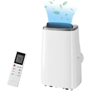 【GARVEE】Portable 3-In-1 AC, Dehumidifier & Fan with 14000 BTU, 115V Power, Available in Gray, White, and Black, Suitable for Cooling and Dehumidifying Spaces of 550-750 Sq.Ft