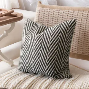 Vintage Farmhouse Zigzag Pillow Cover, Unique Decorative Living Room and Bedroom Cushion Case, Home Decoration Accessory, Bedroom Decorative Accessories
