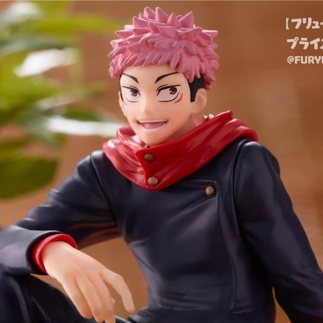 Yuji Itadori Anime Figure – Sitting Pose Noodle Stopper Model / Ornament / Toy