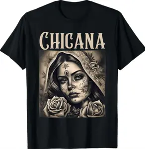 Chicana Chola Style Lowrider Clothes Mexican American Latina T-Shirt, Womenswear Clothe Top Underwear