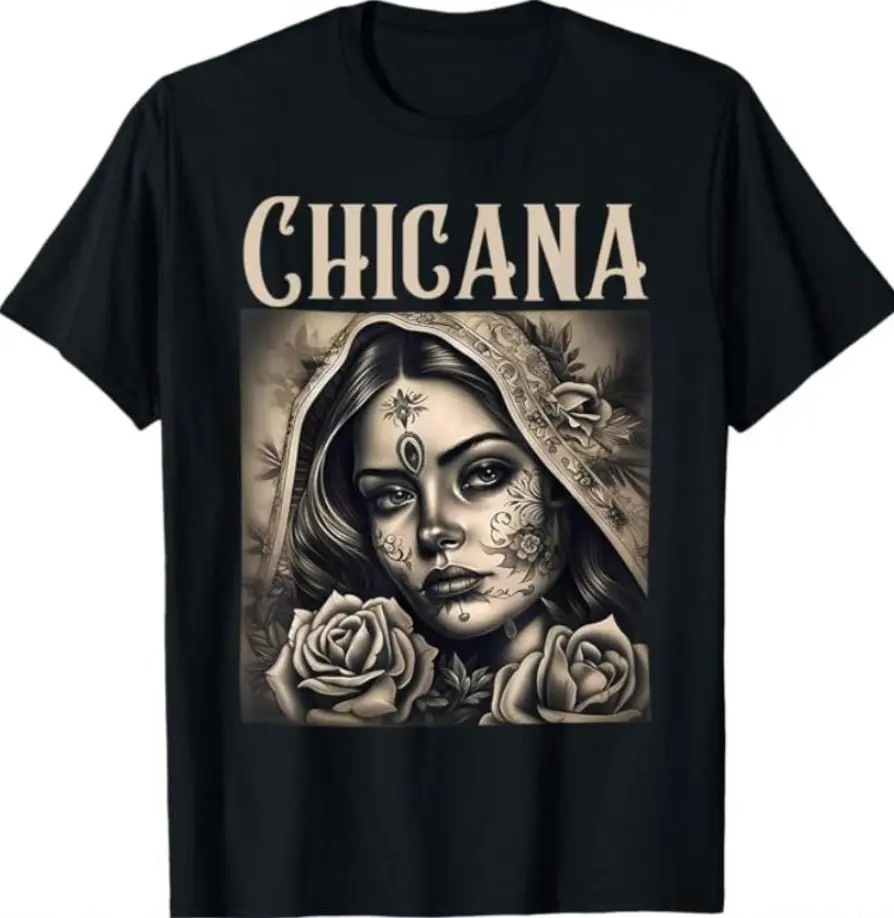 Chicana Chola Style Lowrider Clothes Mexican American Latina T-Shirt, Womenswear Clothe Top Underwear