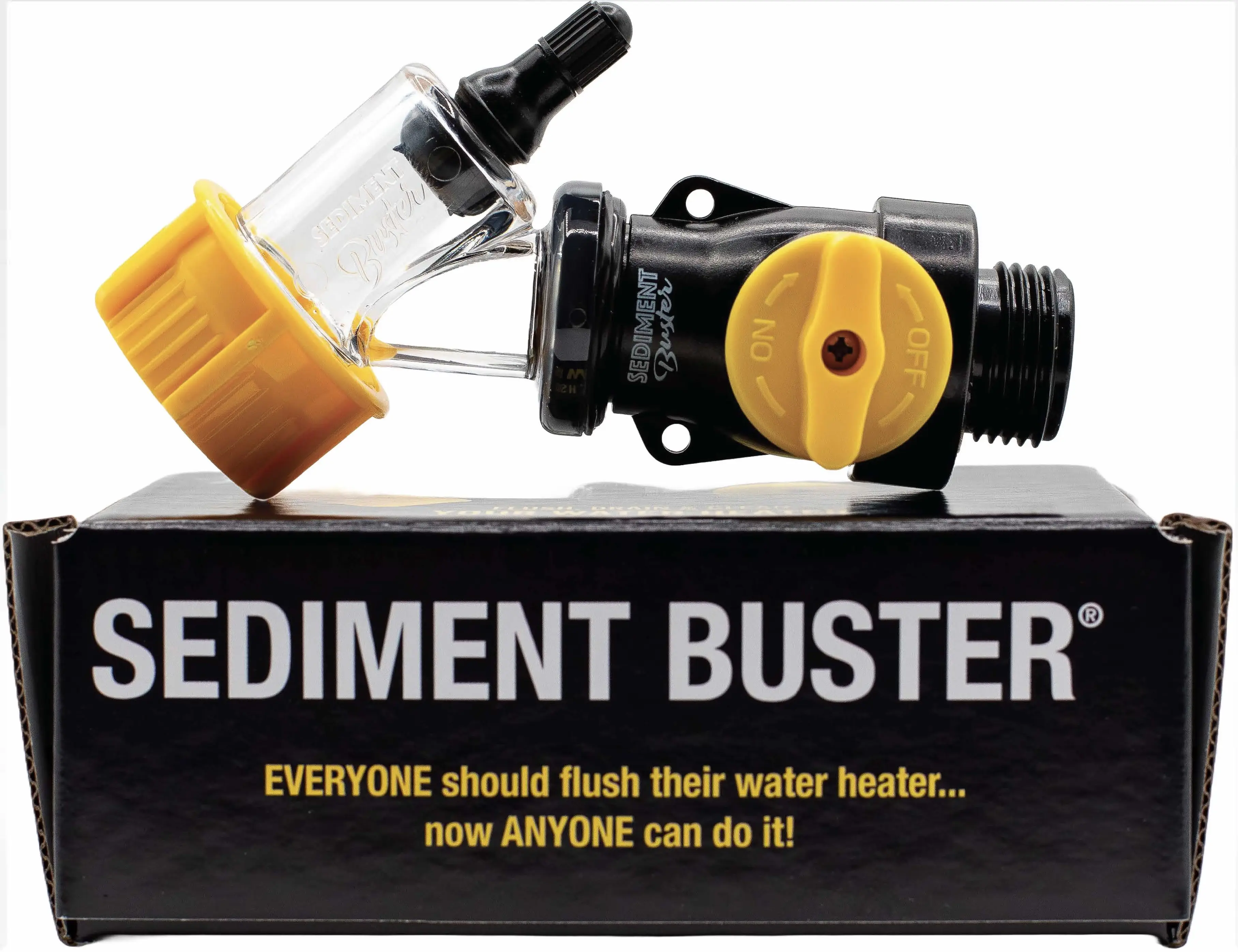 Sediment Buster - Water Heater Tool UL Verified V699054 – Flushes, Cleans, Drains, Breaks Up Sediment Clogs from Electric or Gas Water Heaters – Easy