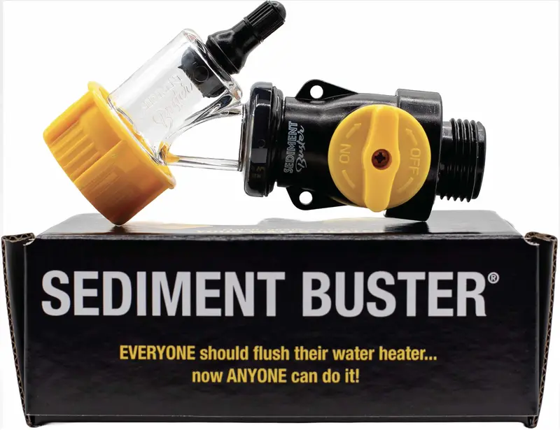 Sediment Buster - Water Heater Tool UL Verified V699054 – Flushes, Cleans, Drains, Breaks Up Sediment Clogs from Electric or Gas Water Heaters – Easy to Use 0