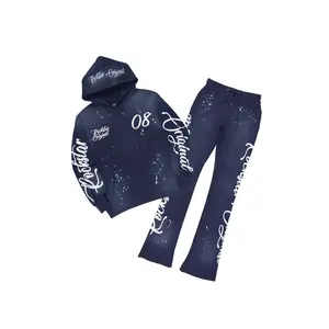 Hanif 3.0  Vintage Navy Hoodie/Stacked Pant Track Set
