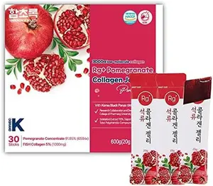 Anti-Aging Korean-Beauty Pomegranate Collagen Jelly Stick 20g*30 Stick/for Skin, Nail and Hair Growth