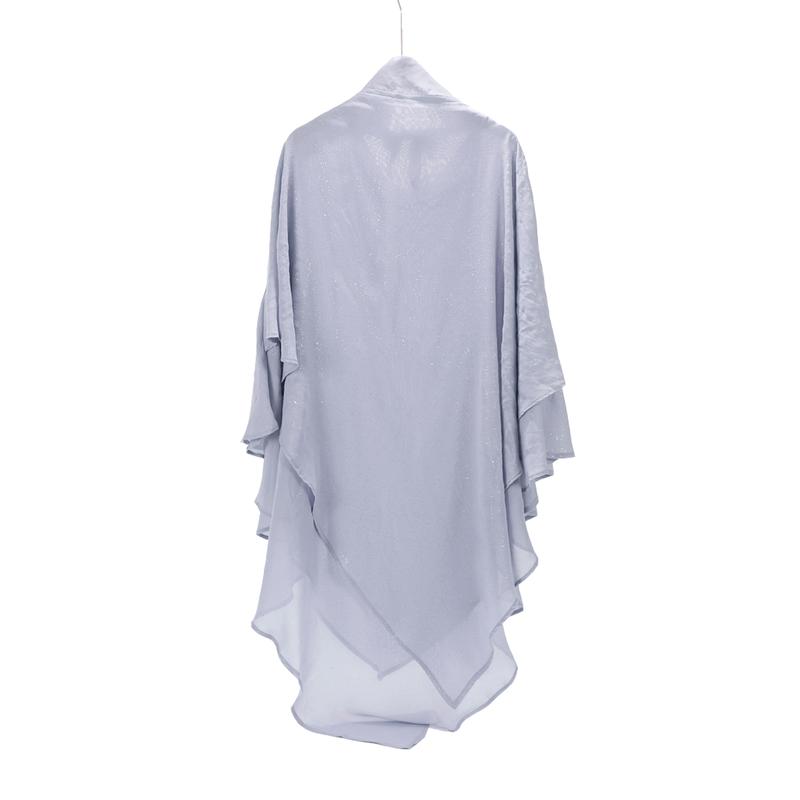 RIMAIRE Luxury Muslim Prayer Hijab 2 Layers Soft Breathable Diamonds Khimars Premium Chiffon Ruffled khimar for Girls Two-Layer tiktok Lightweight Set Scarf Casual Black Women