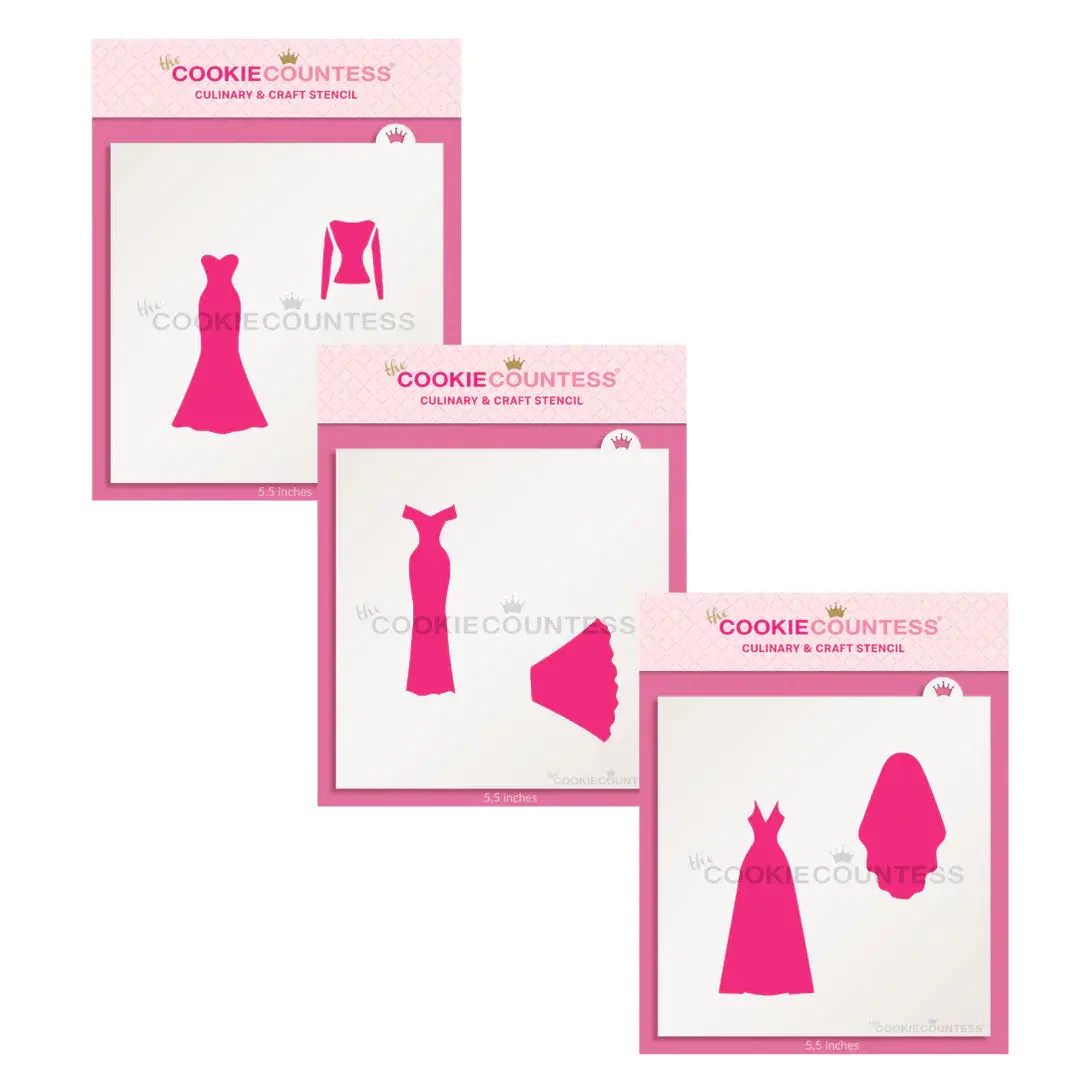 Cookie Stencil The Cookie Countess Wedding Dress Maker