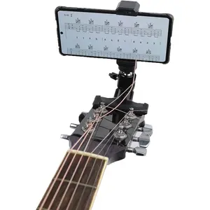 1pc Guitar Head Phone Holder Mount, 360° Adjustable Design for Live Broadcasting & Teaching, Ideal for Video Recording Setup, Smartphone Holder