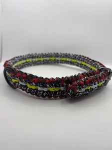 Adjustable Paracord Dog Collar – Metal Buckle (23.5”)