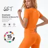 UnciaActive Women's Solid Crew Neck Short Sleeve Athletic T-Shirt - Gym Workout Apparel, Gym Clothes, Women's Clothing, Casual Summer Sportswear for Indoor/Outdoor Fitness,outdoorfun