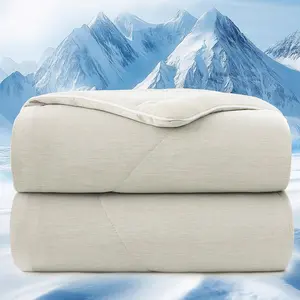 Cooling Comforter for Hot Sleepers -  Size, Arc-Chill Q-Max>0.4, Double-Sided Cooling Blanket, Soft Lightweight Breathable Comforter for Night Sweats, 90 "x90, Grey