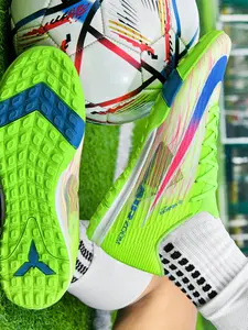 Men's Turf Soccer Shoes, TF Football Cleats, Non-Slip Wear-Resistant Outsole, Breathable Lightweight Upper, Cushioned Midsole, Professional Training Shoes for Indoor & Outdoor Football Matches, High Performance Football Shoes