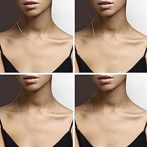 925 Sterling Silver, 18K Gold Plated 925 Sterling Silver 1.3mm Adjustable Diamond Cut Thin Bolo Cable Chain Necklace for Women, Slider Chain 14-24 Inch