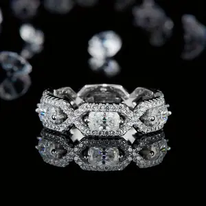 [Moissanite Engagement] 1.2 cttw D Color VVS1 Princess Cut Moissanite Square Engagement |   925 Sterling Silver Band for Women & Men, Fine Jewelry Gifts for Birthday,'s Day,, Christmas, Easter - Mother Father Gifts