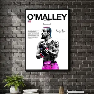[ SPORT UNFRAMED - SALE UP TO 45% ] Sean O'Malley Hardline Series Combat Sports Poster Fearless Champion Wall Art