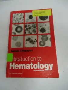 USED Book - Introduction to Hematology by Samuel I. Rapaport (Paperback) - english