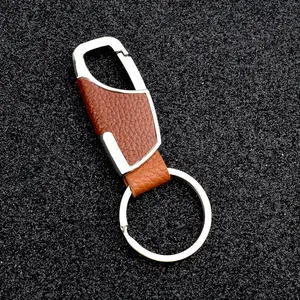 Men's Leather Keychain with Creative Design