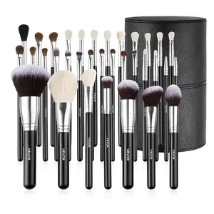 VEVOR 15-Piece Makeup Brush Set for Foundation Blending Eyeshadow, Professional Vegan Brushes with Soft Synthetic Bristles, Ergonomic Wood Handle Aluminum Ferrule, Portable and Travel-FriendlyVEVOR Super Brand Day